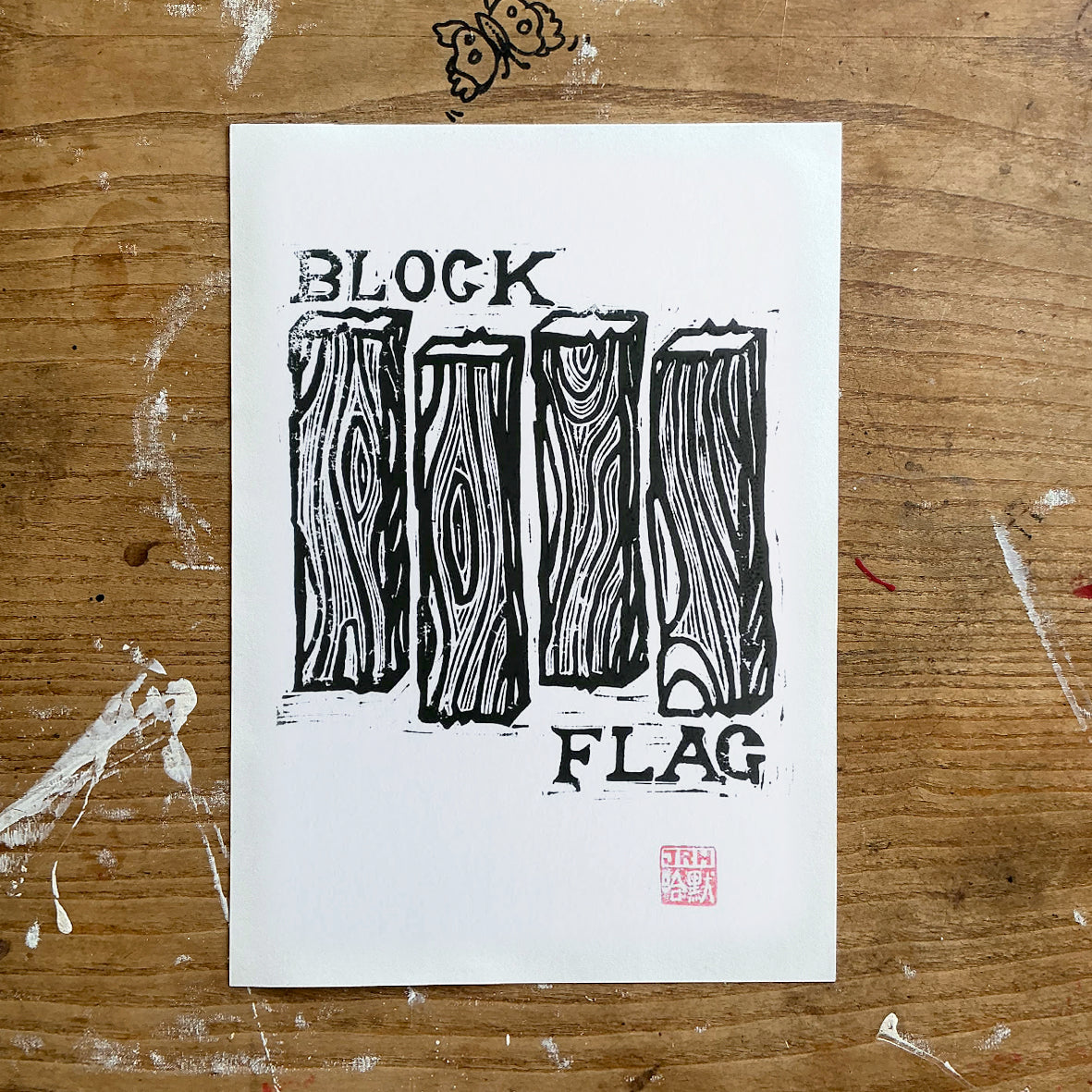 Block Flag A4