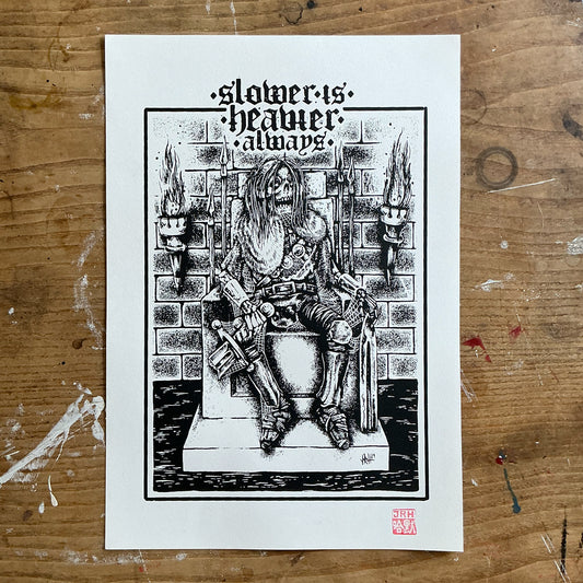 Slower is Heavier print