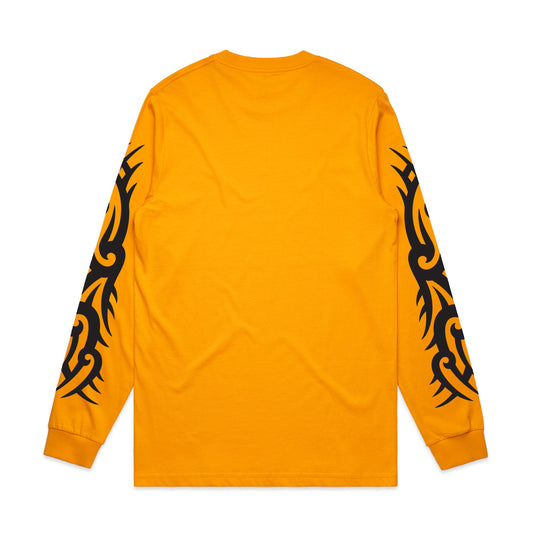 Skull Pile Gold Long Sleeve Tee