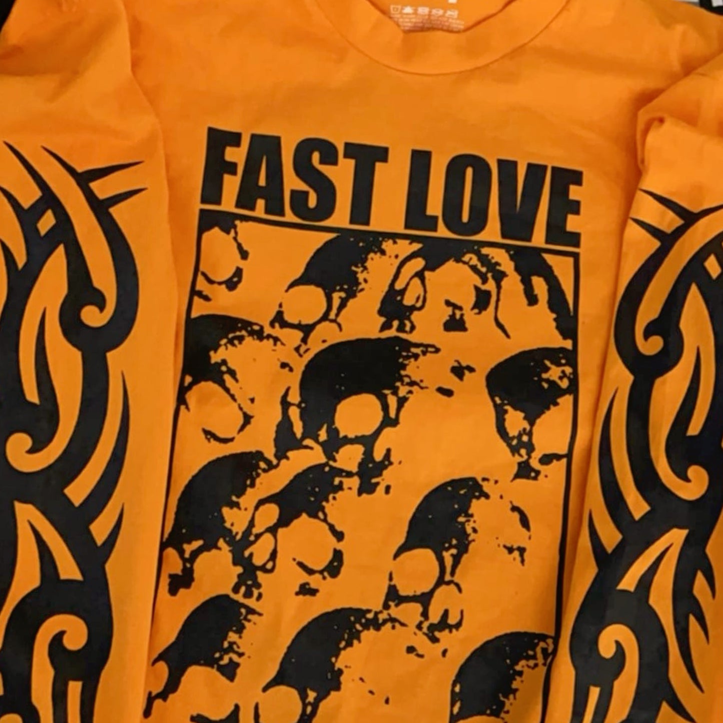 Skull Pile Gold Long Sleeve Tee